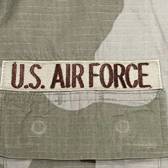 US Air Force Combat Military Coat Desert Jacket Medium Regular Camouflage Beige - Picture 8 of 16